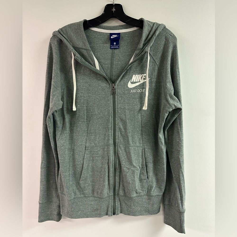 Nike Gray Front Zip Hoodie Size M